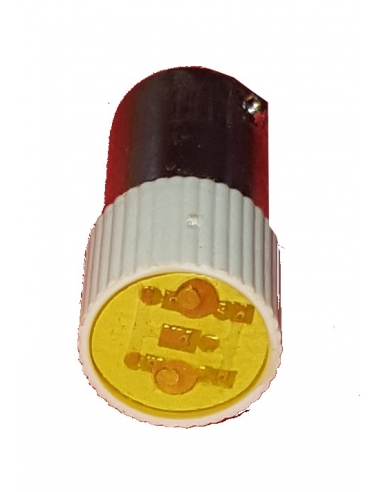Bombilla led color amarillo Ba9s 230 Vac