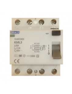 Diferencial 4 polos 63A 300mA Superinmunizado - Hypro 2