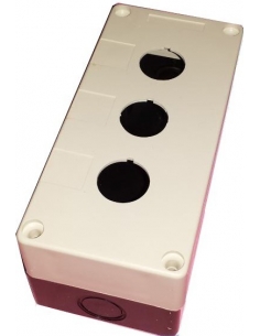 Box button 3 elements diameter 22 plastic
