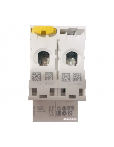 MCB circuit breaker 2 poles 25A (2x25A) IC60N C 6kA - Schneider