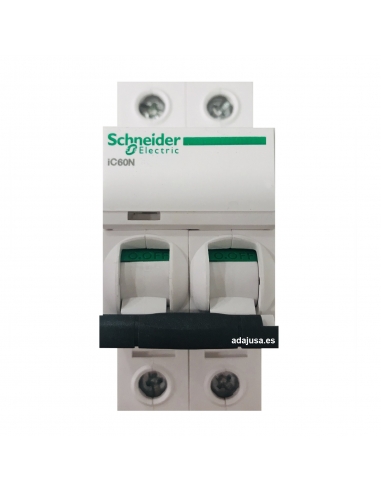 MCB circuit breaker 2 poles 32A (2x32A) IC60N C 6kA - Schneider