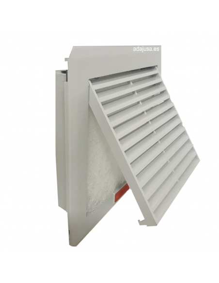 Rejilla con filtro para ventilador 160x160mm