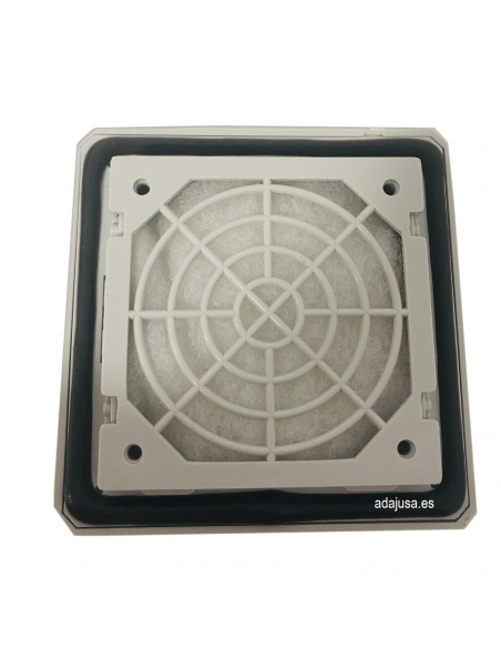 Rejilla con filtro para ventilador 110x110mm