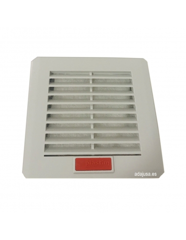 Rejilla con filtro para ventilador 110x110mm