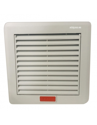 Rejilla con filtro y ventilador 160x160mm