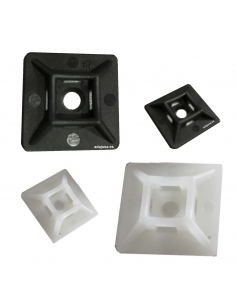 28x28mm base for white cable fastening flanges