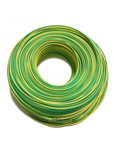 Flexible unipolar cable 6 mm2 earth color