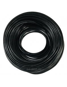 Rollo de manguera 4x1mm PVC negro 100m