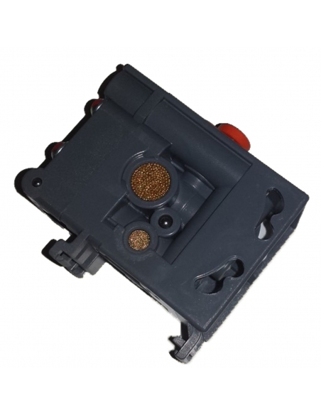 Safety valve for pneumatic bimanual control