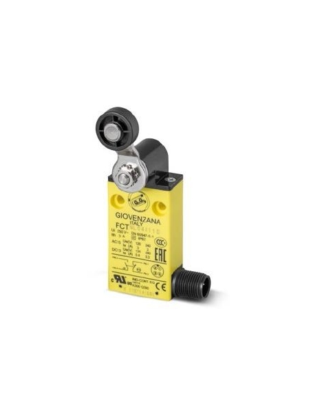 Final de carrera palanca con rueda Serie FCT con conector M12 - Giovenzana