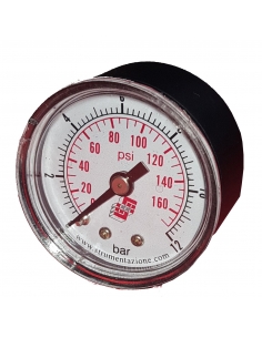Manómetro diámetro 40 1/8 0-4 Kgr caja en plástico - Metal Work