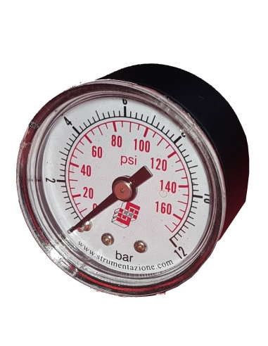 Medidor de pressão 40 1/8 0-4 Kgr caixa em plástico - Metal Work