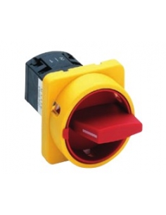 Interruptor trifásico de levas 20A Amarillo-rojo Tamaño 67