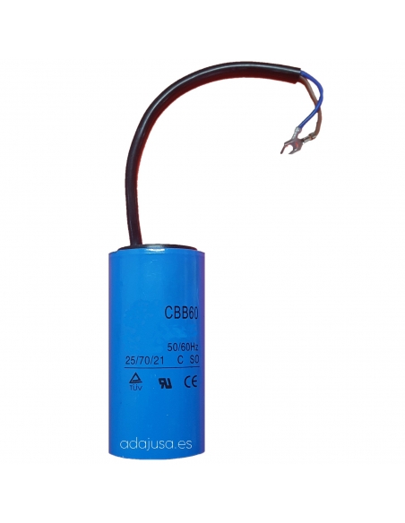 Condensador de arranque motor monofásico 75uF 220Vac | ADAJUSA | precio