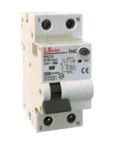 Magnetotérmico diferencial 32A 30mA Clase A - LSeries
