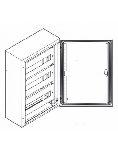 Chasis 18 modulos  2 filas 400x300 Chapa - ASJD