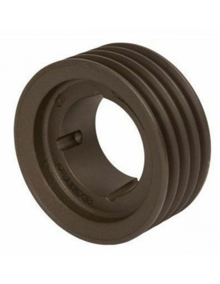 Polea correa trapecial SPA 90x4 ranuras taper T1615 - ADAJUSA
