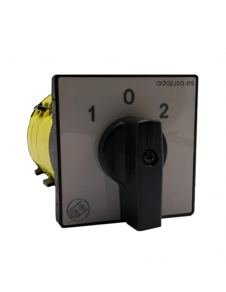 Interruptor dos velocidades dahlander 25A maneta negra 64x64 - Giovenzana