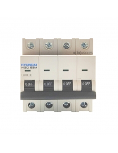MCB circuit breaker 4 poles 32A (4x32A) - Hyundai Electric 2