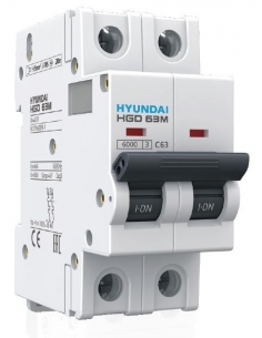 Magnetotérmico 1 polo + neutro 6A  - Hyundai Electric