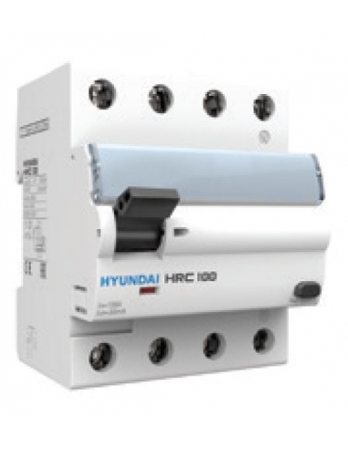 Diferencial 4 polos 80A 30mA 10kA Clase A - Hyundai Electric