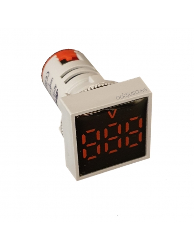60-500VAC squared digital voltmeter 22mm