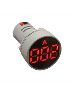 0-100 Digital Panel Ammeter Circular 22mm
