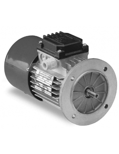 Three-phase motor 0.12Kw 0.16HP with brake 230/400V 1500 rpm Flange B5 reduced housing - MGM