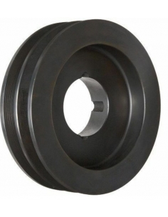 Polea correa trapecial SPB 140x2 ranura taper T2012 - ADAJUSA