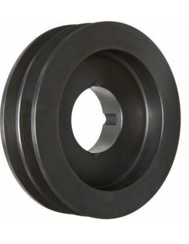 Polea correa trapecial SPB 190x2 ranura taper T2517 - ADAJUSA