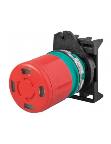 Cabeza pulsador de emergencia 30mm con indicación - Giovenzana