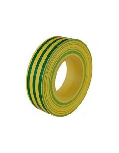 19mmx0.15mm Yellow/Green Insulating Tape 10m Reel