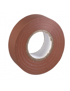 Cinta aislante marron de 19mmx0,15mm carrete de 10m