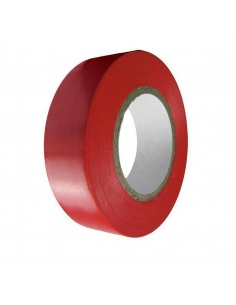 Cinta aislante rojo de 19mmx0,15mm carrete de 10m