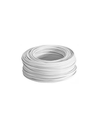 Unipolar flexible cable roll 1 mm white 100m