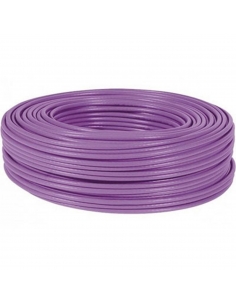 Flexible unipolar cable roll 1 mm violet color 100m