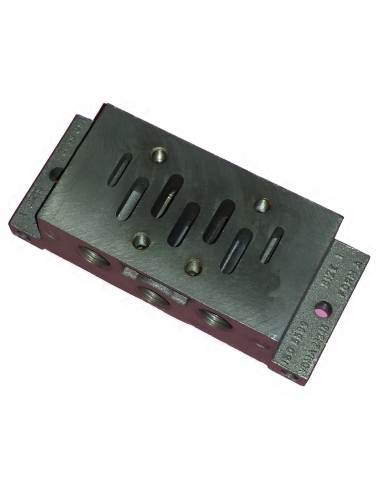 Placa base ISO talla 1 salida lateral 