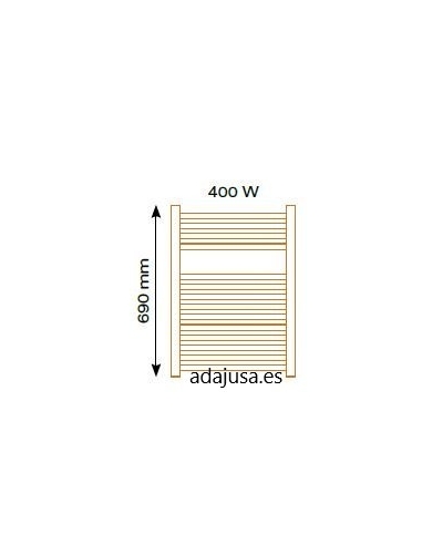 Emisor térmico 400W secatoallas STE400F con termostato analógico | ADAJUSA | precio