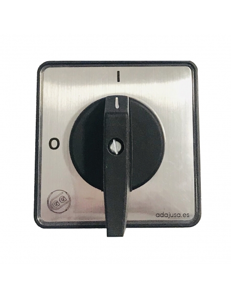 Placa mando frontal 0-1 125/200A 88x88mm - Giovenzana