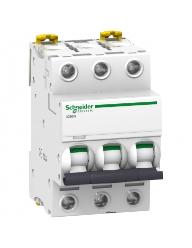 Magnetotérmico 3 polos 50A iC60N C 6kA - Schneider