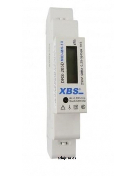 Single-phase electric power meter 1 DIN rail module