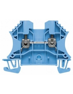 Borna azul de  4 mm WDU 4 BL Weidmuller | ADAJUSA