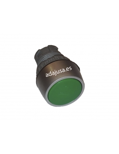 Pulsador neumático, color verde, adajusa