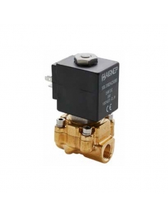 electroválvula fluidos 1/8 2/2 cerrada accionamiento directo 12Vcc 6,5W - ADAJUSA