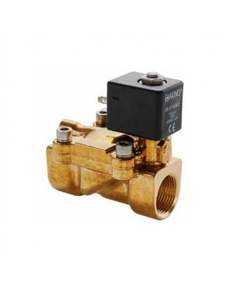 electroválvula fluidos 1/4 2/2 cerrada 24Vcc accionamiento indirecto - ADAJUSA