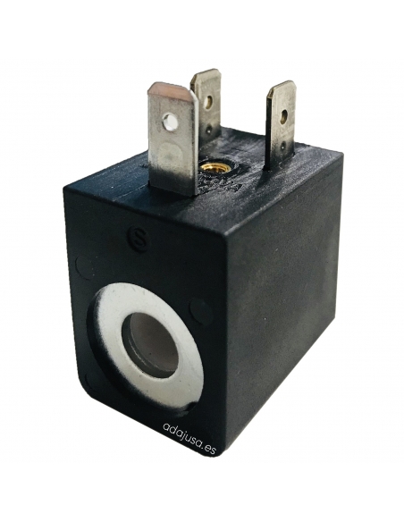 Bobina electroválvula 12Vcc 6,5 W T22 diámetro 10 - ADAJUSA