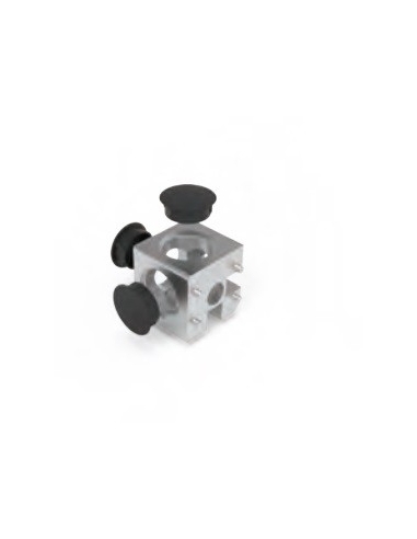 Connector cube for 3D profile 30-8 - adajusa.es
