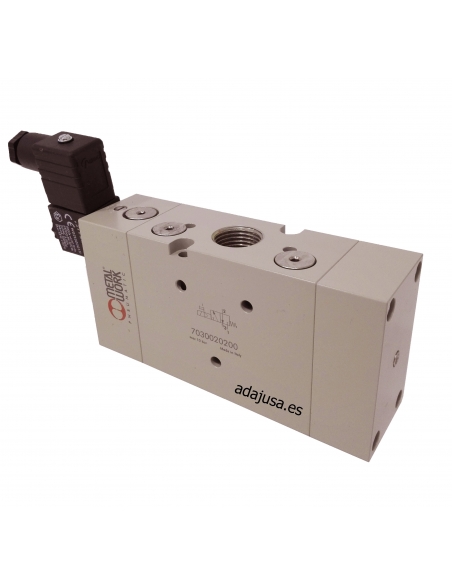 electroválvula 1/2 3 vías monoestable 230Vac 5VA - Metal Work - ADAJUSA