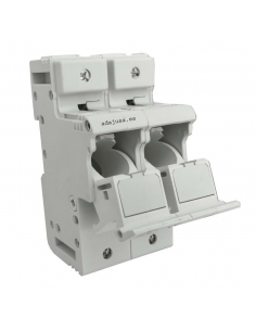 portafusible 10x38 bipolar para protección de equipos electrónicos|ADAJUSA