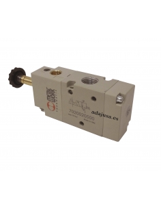 electroválvula 1/4 3 vías monoestable asistida 24Vcc 2,5W - Metal Work - ADAJUSA 2